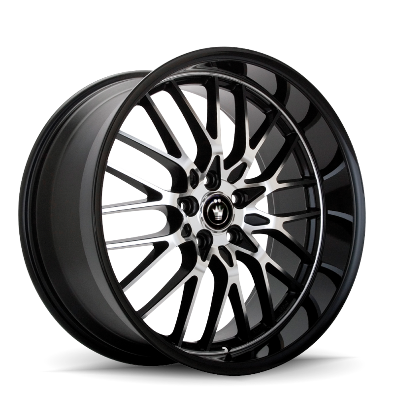 Konig Lace 15x6.5 8x100/108 ET40 Black/Machine Spoke Wheels - Cast Konig