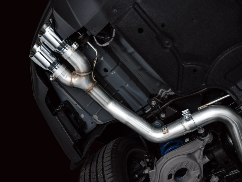 AWE 2024 Ford Mustang GT Fastback S650 RWD Track Edition Cat-Back Exhaust w/ Quad Chrome Silver Tips Catback AWE Tuning