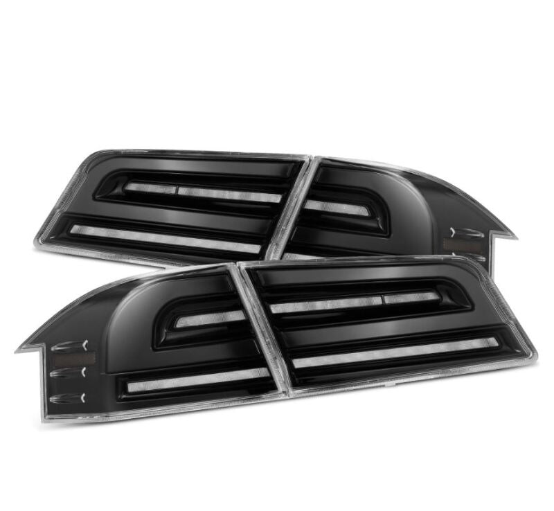 AlphaRex 12-21 Tesla Model S LUXX-Series LED Tail Lights - Alpha-Black Tail Lights AlphaRex