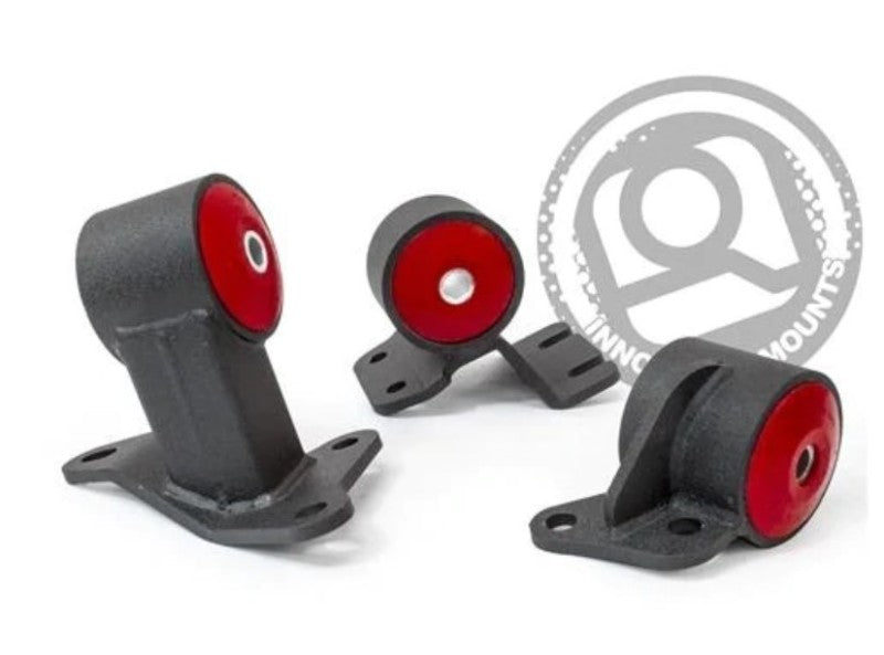 Innovative 90-93 Integra B-Series Black Steel Mounts 95A Bushings Engine Mounts Innovative Mounts
