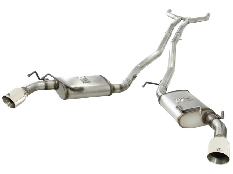aFe MACHForce XP Exhaust 2.5in Stainless Steel CB/10-13 Chevy Camaro V6-3.6L (td) (polished tip) Catback aFe