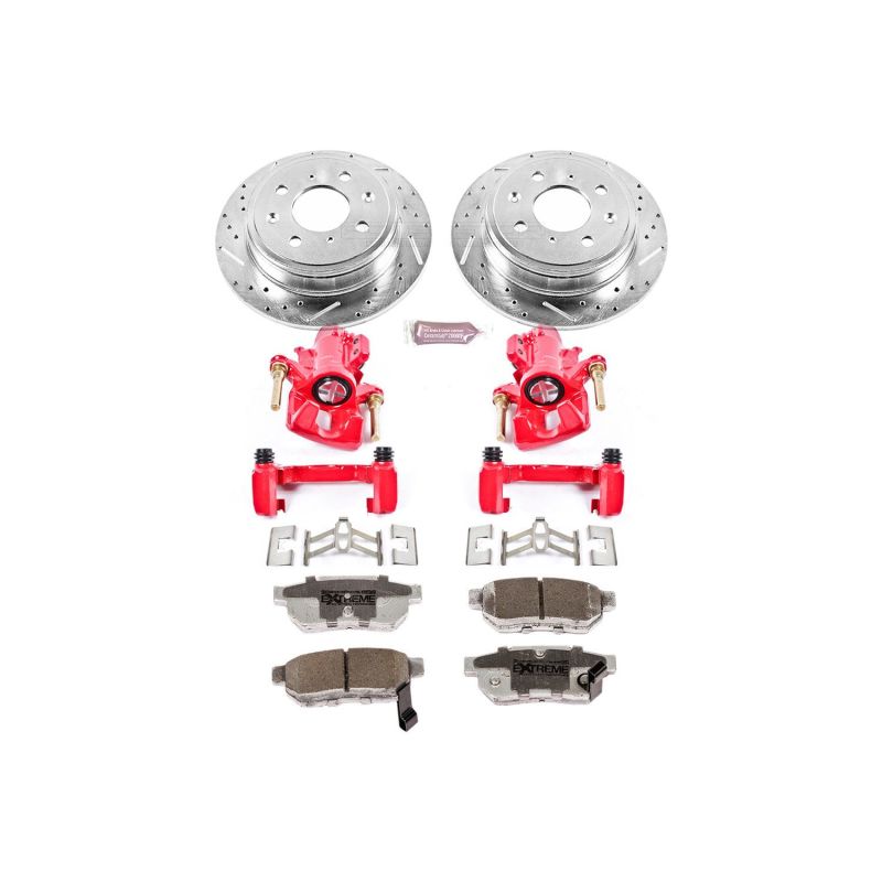 Power Stop 94-01 Acura Integra Rear Z26 Street Warrior Brake Kit w/Calipers Brake Kits - Performance D&S PowerStop