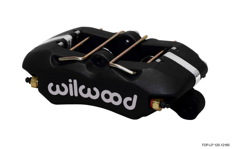 Wilwood Caliper-Dynapro Low-Profile 5.25in Mount - Blk Ano 1.12in Pistons .81in Disc Brake Calipers - Perf Wilwood