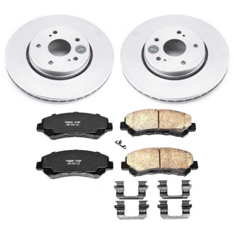 Power Stop 10-13 Suzuki Kizashi Front Z17 Evolution Geomet Coated Brake Kit Brake Kits - Performance Blank PowerStop
