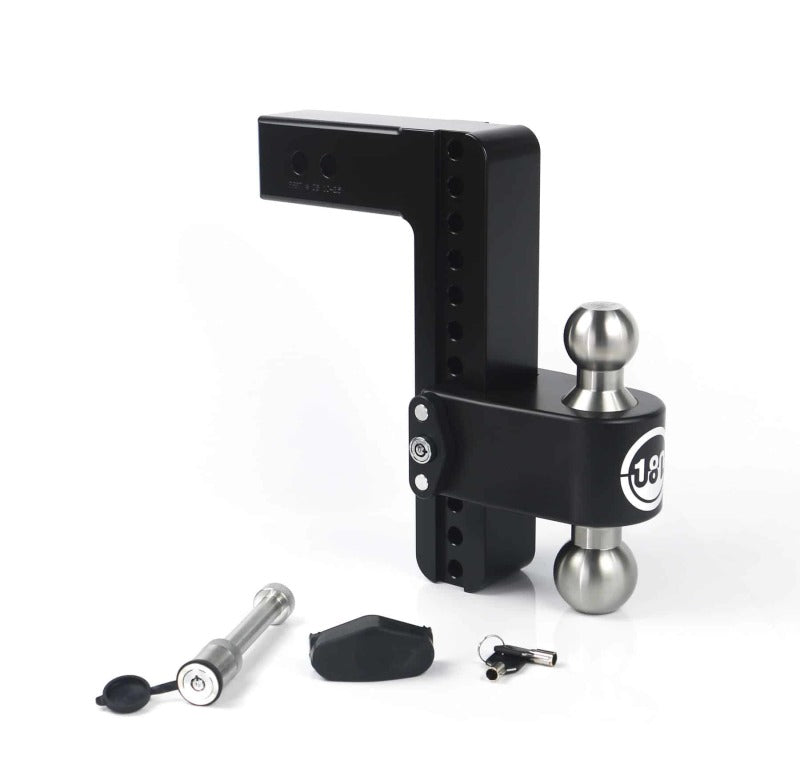 Weigh Safe 180 Hitch 10in Drop Hitch & 2.5in Shank (10K/18.5K GTWR) w/WS05 - Black Cerakote Hitch Ball Mounts Weigh Safe