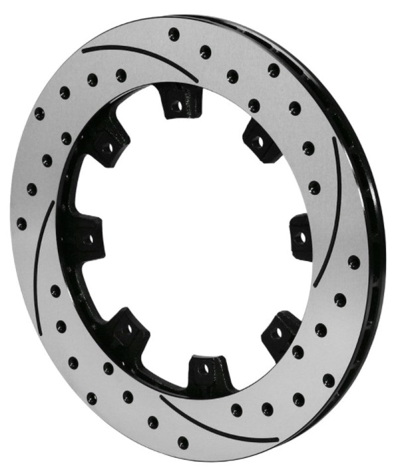 Wilwood Rotor-UL32 Iron LH-SRP BLK Drl 12.19 x .810 - 8 on 7.62in Brake Rotors - 2 Piece Wilwood