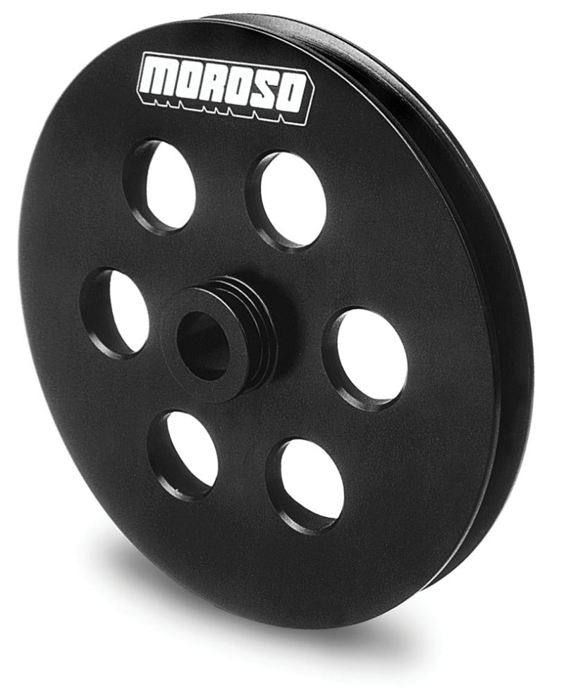 Moroso GM (Late Model) Power Steering Pulley - Single Groove - Billet Aluminum Pulleys - Crank, Underdrive Moroso