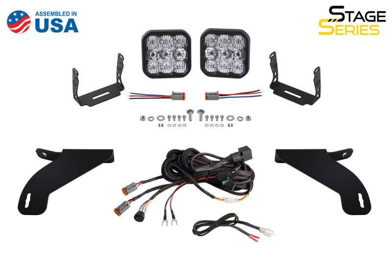 Diode Dynamics 21-22 Ford F150 SS5 Bumper Bracket Kit Light Accessories and Wiring Diode Dynamics