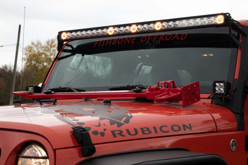 Fishbone Offroad Hood Mounted Hi-Lift Jack Mount JK/JL/JT Jacks Fishbone Offroad