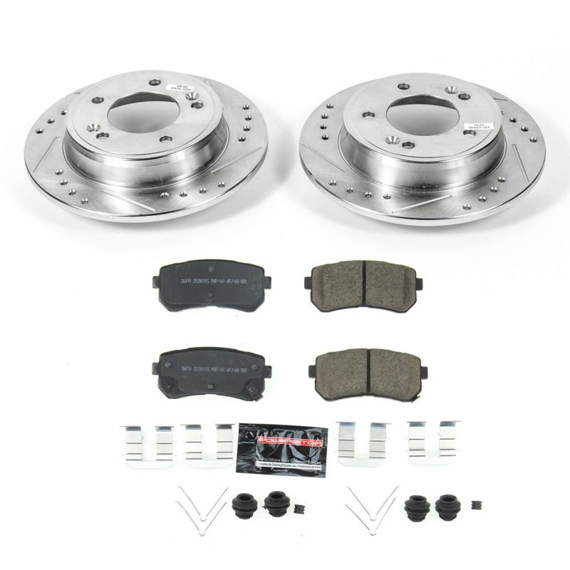 Power Stop 18-19 Hyundai Kona Rear Z23 Evolution Sport Brake Kit Brake Kits - Performance D&S PowerStop