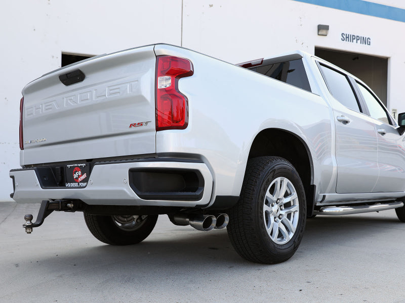 aFe Rebel XD Series 3 IN 304 Stainless Steel DPF-Back Exhaust w/Dual Polished Tips DPF Back aFe