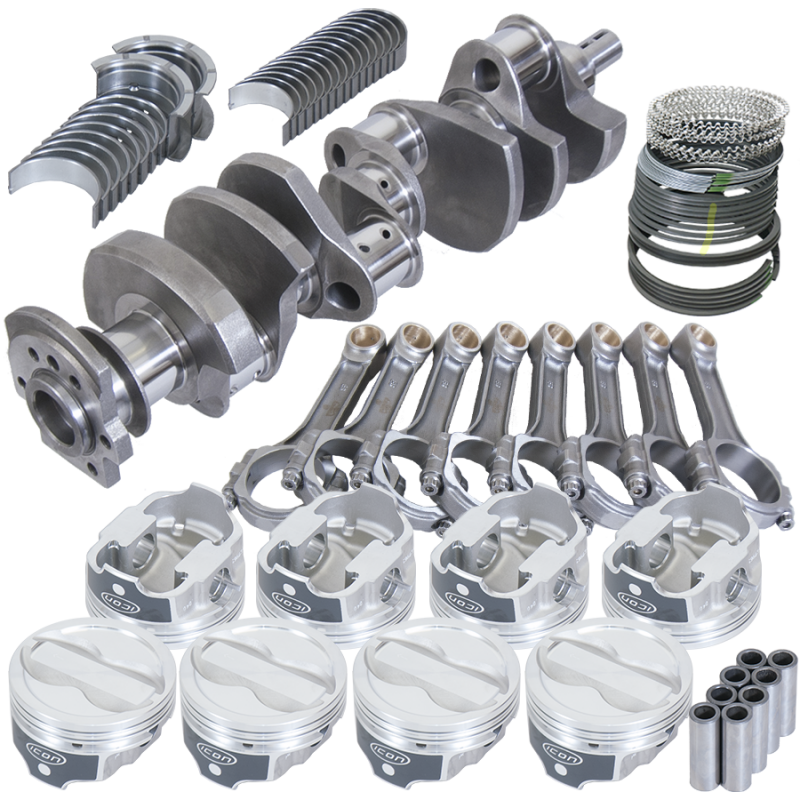 Eagle Chevy LT1350 1Pc 3.750in Crank 6.000in I-Beam Rods -18cc 4.040in Pistons Rotating Assembly Rotating Assemblies Eagle