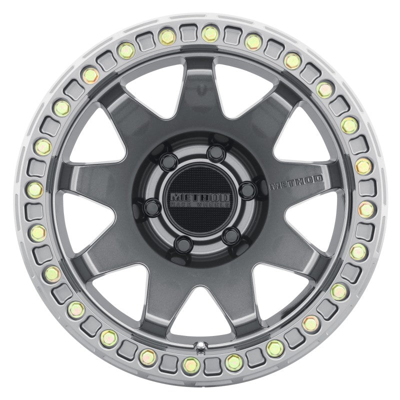 Method MR108 17x9 -44mm Offset 6x5.5 106.25mm CB Gloss Titanium w/BH-H24125-38 Wheel Wheels - Cast Method Wheels