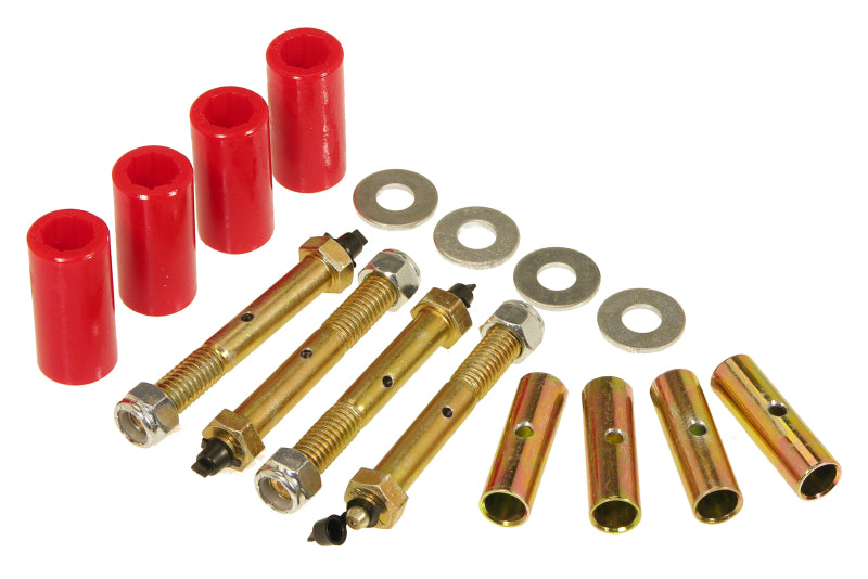 Prothane 55-75 Jeep CJ5/7 Front & Rear Main Spring Eye Bushings - Red Bushing Kits Prothane