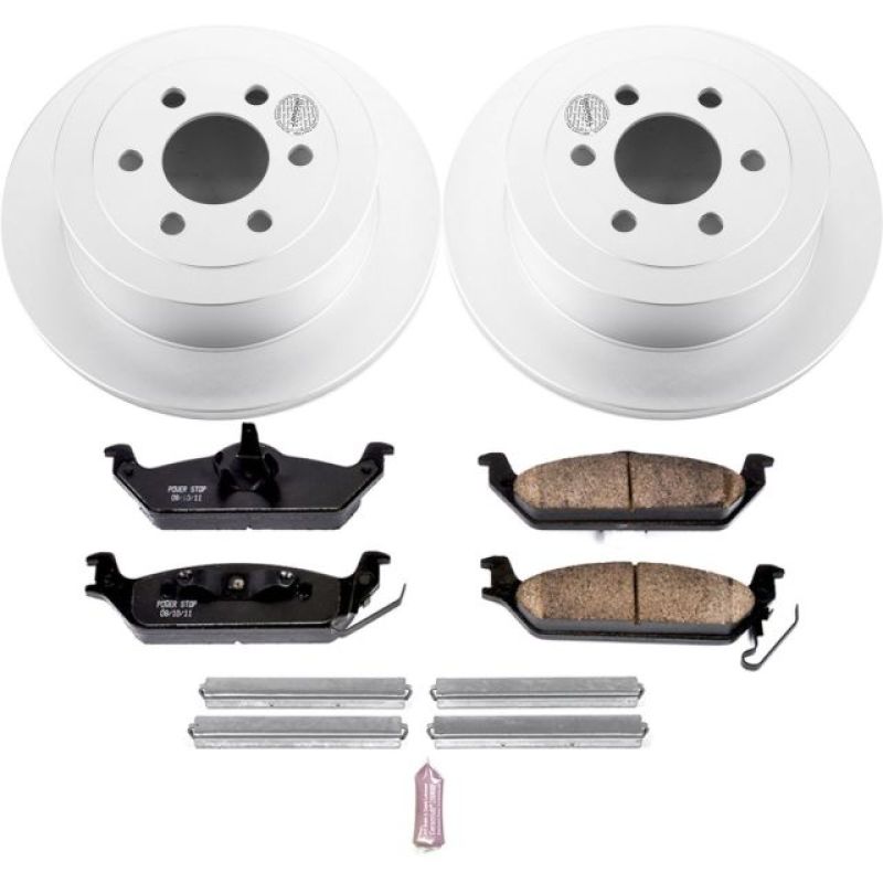 Power Stop 03-04 Dodge Dakota Rear Z17 Evolution Geomet Coated Brake Kit Brake Kits - Performance Blank PowerStop