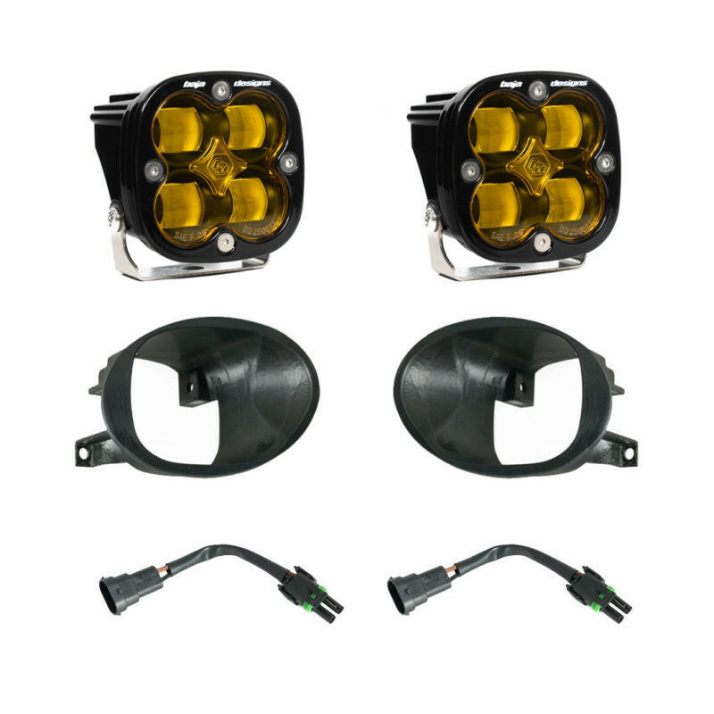 Baja Designs 19-22 Mercedes Benz Sprinter Squadron SAE Fog Pocket Light Kit - Amber Light Bars & Cubes Baja Designs