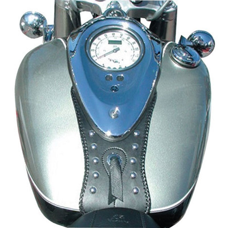 Mustang 99-15 Yamaha Road Star 1600/1700 Tank Bib w/Studs - Black Tank Bibs Mustang Motorcycle