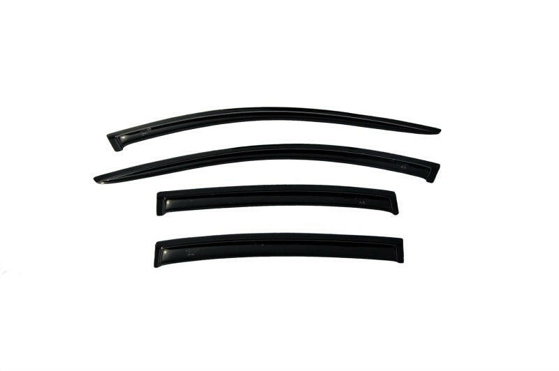 AVS 08-12 Chevy Malibu Ventvisor Outside Mount Window Deflectors 4pc - Smoke Wind Deflectors AVS