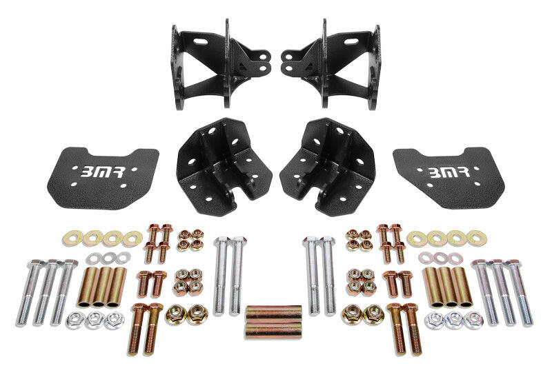BMR 79-04 Mustang Rear Coilover Conversion Kit w/ Control Arm Bracket - Black Hammertone Coilover Components BMR Suspension