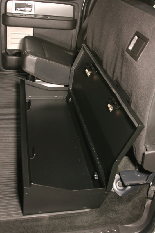 Tuffy Ford F150 Supercrew W/ Subwoofer Underseat Lockbox 2/3 Length W/ Keyed Lock For Cargo Boxes & Bags Tuffy Products