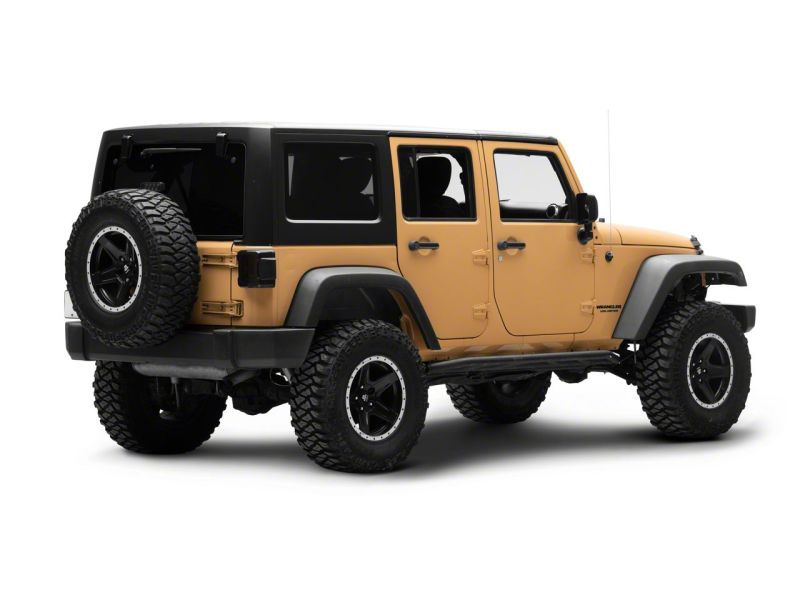 Raxiom 07-18 Jeep Wrangler JK Axial Series Carver LED Tail Lights- Blk Housing (Smoked Lens) Tail Lights Raxiom