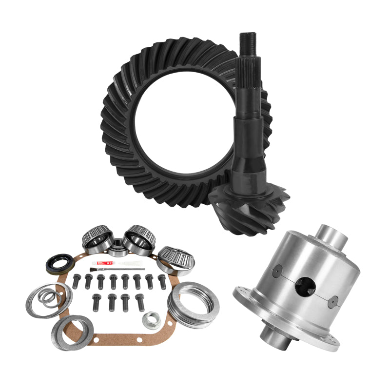 Yukon 10.5in Ford 4.56 Rear Ring & Pinion Install Kit 35 Spline Positraction Differential Install Kits Yukon Gear & Axle