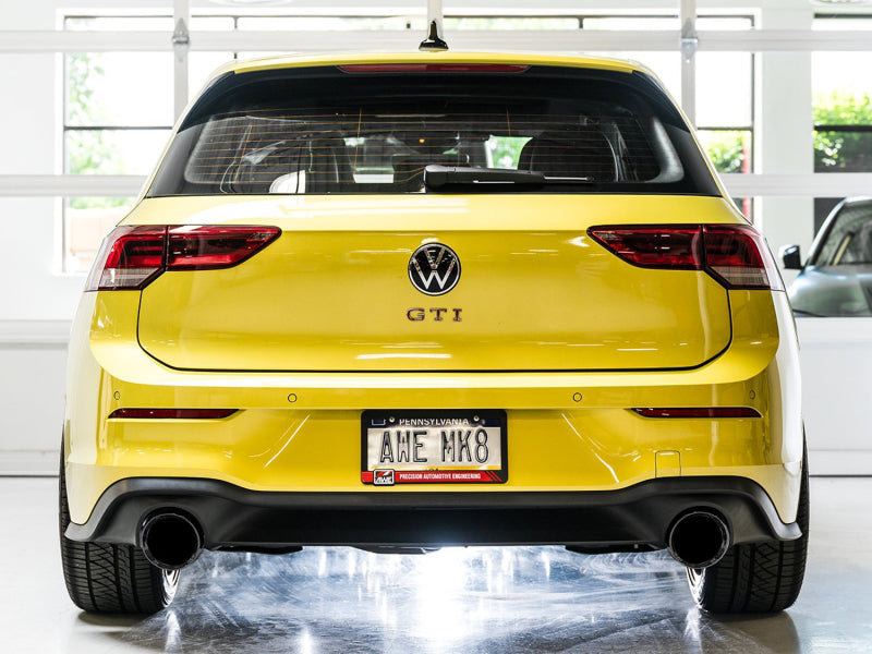 AWE 2022 VW GTI MK8 Track Edition Exhaust - Diamond Black Tips Catback AWE Tuning