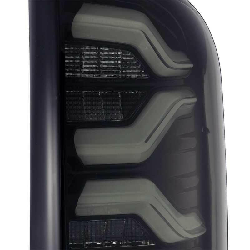 AlphaRex 16-20 Toyota Tacoma PRO-Series LED Tail Lights Jet Black Tail Lights AlphaRex