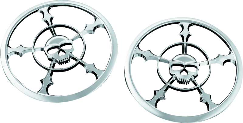 Kuryakyn Zombie Speaker Grill 14-Up Touring Chrome Exterior Trim Kuryakyn