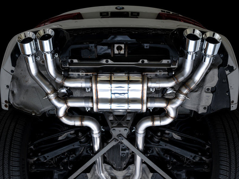AWE Tuning 20-25 BMW X3 M/M Comp (F97) AWD SwitchPath Axle-Back Exhaust - Chrome Silver Tips Axle Back AWE Tuning