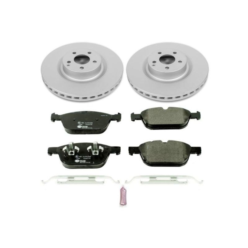 Power Stop 10-15 Volvo XC60 Front Euro-Stop Brake Kit Brake Kits - OE PowerStop