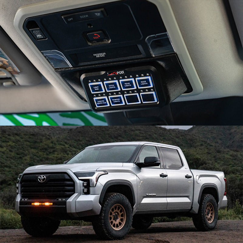 Spod HD BantamX Vehicle Kit - Toyota 2022-on Tundra Switch Panels SPOD