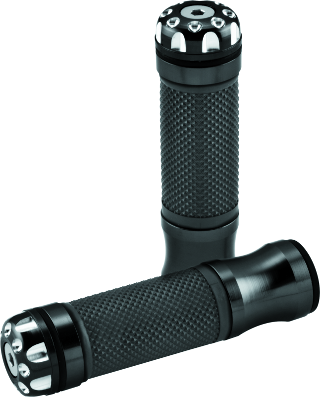 BikeMaster Grips 135mm Revolver Barend Grips - Black Grips BikeMaster