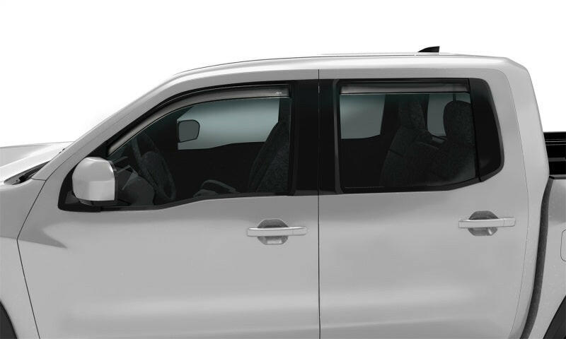 AVS 2022 Nissan Frontier Crew Cab Ventvisor In-Channel Window Deflectors - 4pc - Smoke Wind Deflectors AVS