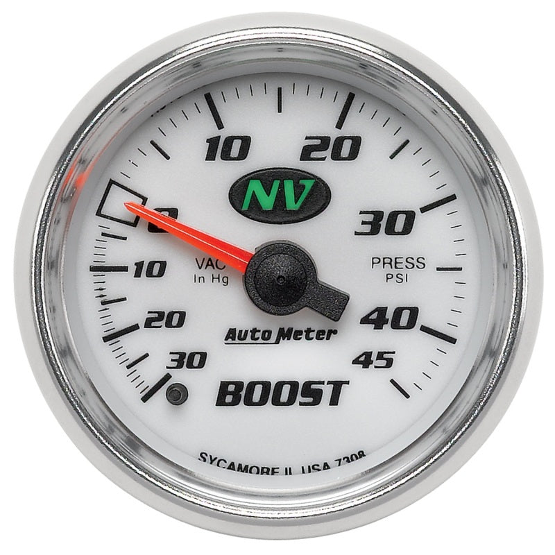 Autometer 52mm Mechanical 30 In Hg-Vac/45 PSI Vacuum / Boost Gauge Gauges AutoMeter