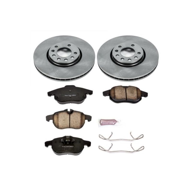 Power Stop 03-11 Saab 9-3 Front Autospecialty Brake Kit Brake Kits - OE PowerStop