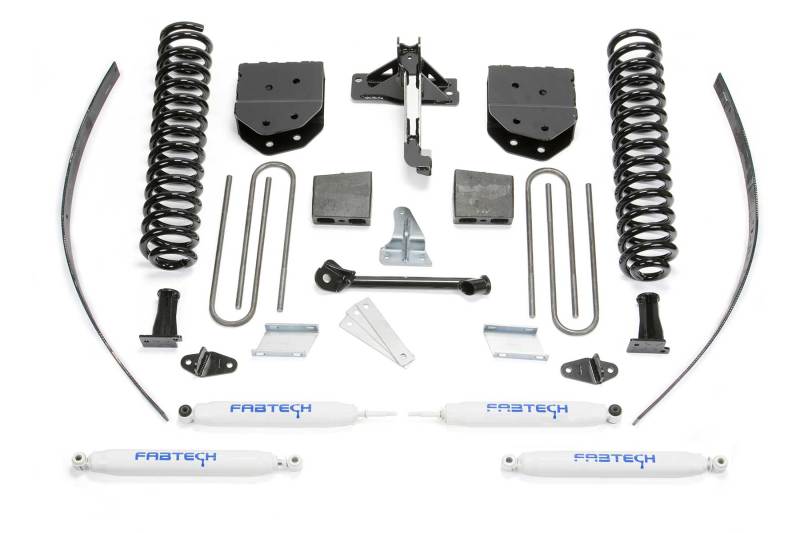 Fabtech 08-16 Ford F250 4WD w/o Factory Overload 8in Basic Sys w/Perf Shks Lift Kits Fabtech