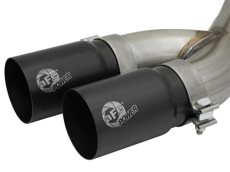 aFe Rebel Series 3-1/2in 409 SS Cat-Back Exhaust System w/Black Tip RAM 2500/3500 14-17 V8 6.4L Catback aFe