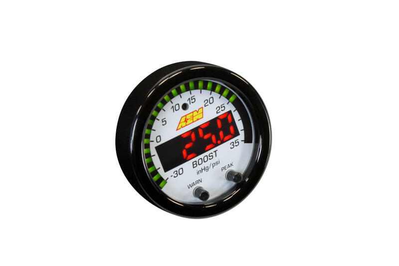 AEM X-Series Boost Pressure -30inHg 35psi Gauge Gauges AEM