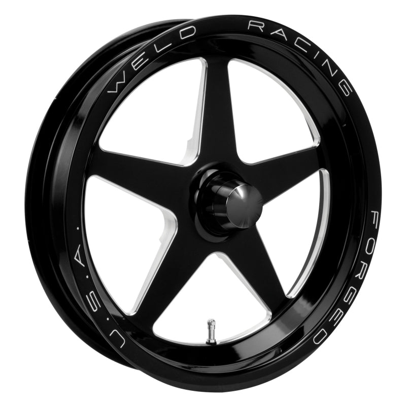Weld Alumastar 1-Piece 17x2.25 / Anglia Spindle MT / 1.13in. BS Black Wheel - Non-Beadlock Wheels - Forged Weld