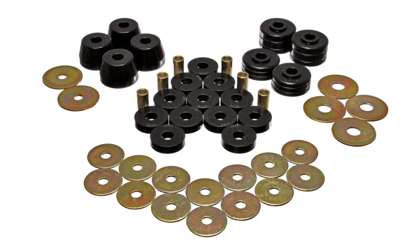Energy Suspension Body Mount Bushing Sets - Black Bushing Kits Energy Suspension