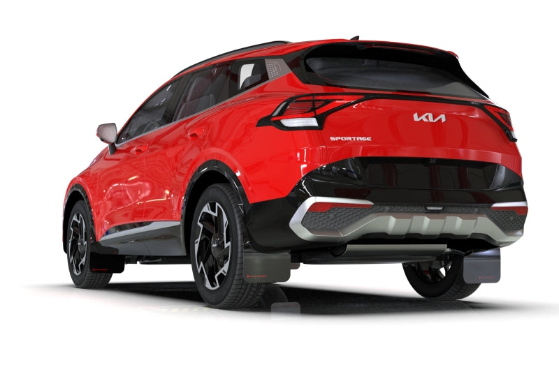 Rally Armor 23-25 Kia Sportage Black UR Mud Flap w/ Red Logo Mud Flaps Rally Armor