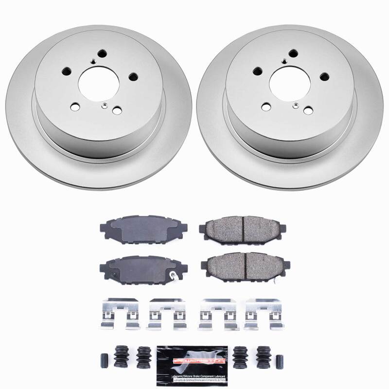 Power Stop 05-09 Subaru Legacy Rear Z23 Coated Brake Kit Brake Kits - Performance D&S PowerStop