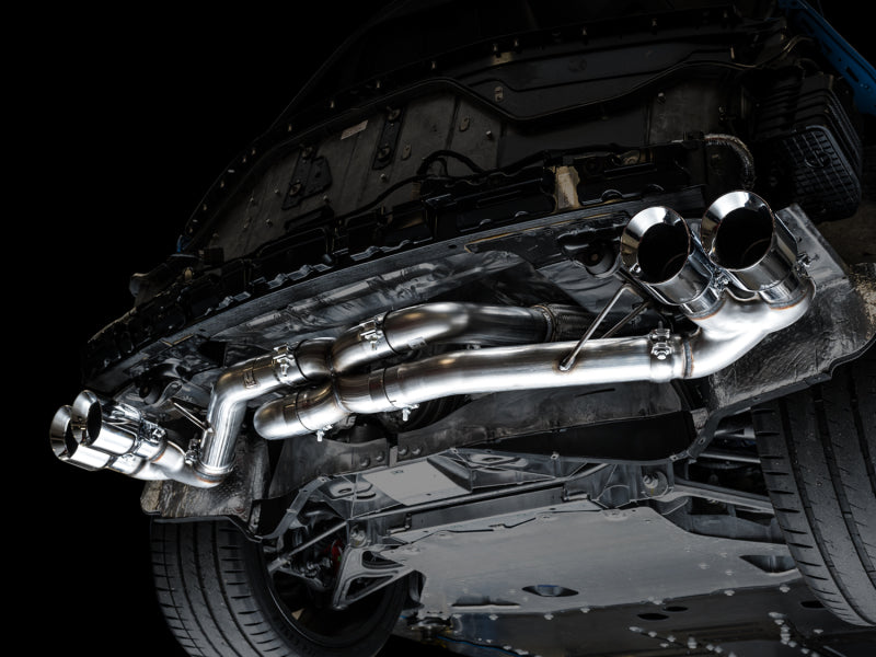 AWE Tuning 2020 Chevrolet Corvette (C8) Track Edition Exhaust - Quad Chrome Silver Tips Catback AWE Tuning