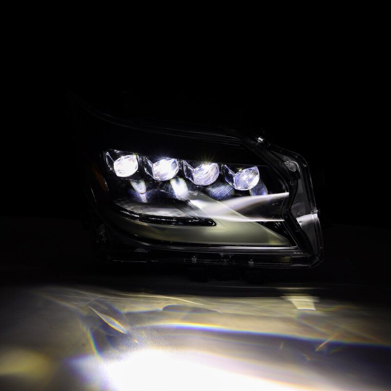 AlphaRex 14-19 Lexus GX460 (Non-AFS) NOVA LED Proj Headlights Alpha Black w/Activ Light/Seq Signal Headlights AlphaRex