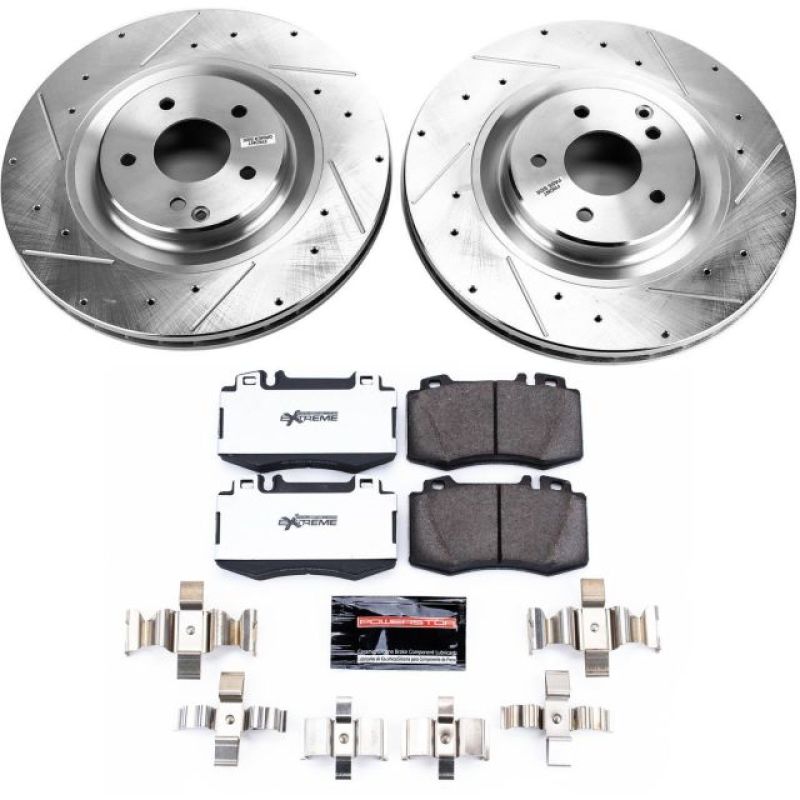 Power Stop 03-06 Mercedes-Benz CLK500 Front Z26 Street Warrior Brake Kit Brake Kits - Performance D&S PowerStop