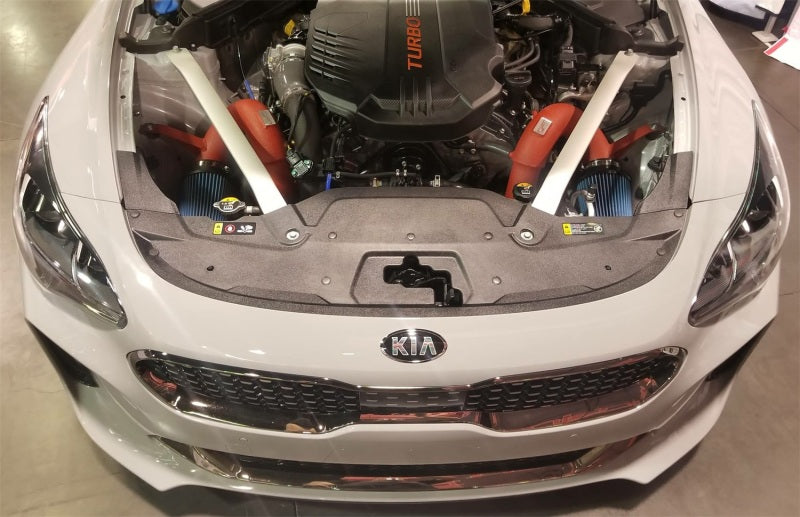 Injen 18-20 Kia Stinger 3.3L Twin Turbo Wrinkle Red Short Ram Air Intake Cold Air Intakes Injen