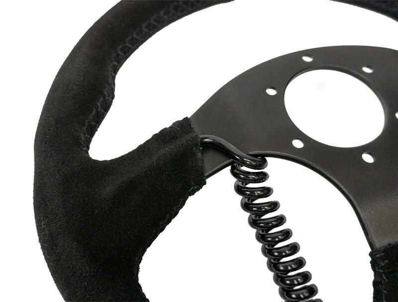 PRP Heated Comp-R Suede Steering Wheel - Black Steering Wheels PRP Seats