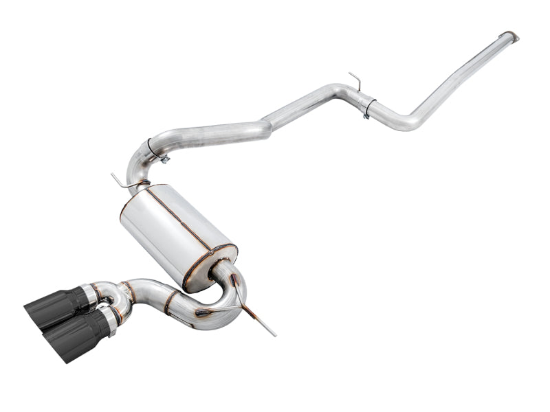 AWE Tuning Ford Focus ST Touring Edition Cat-back Exhaust - Non-Resonated - Diamond Black Tips Catback AWE Tuning