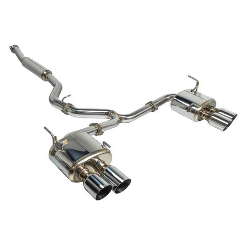 Remark 2015+ Subaru WRX/STi 4in Quad Cat-Back Exhaust Stainless Single Non-Resonated Catback Remark